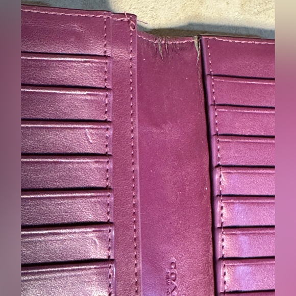 Coach Purple Leather Wallet - Picture 9 of 10